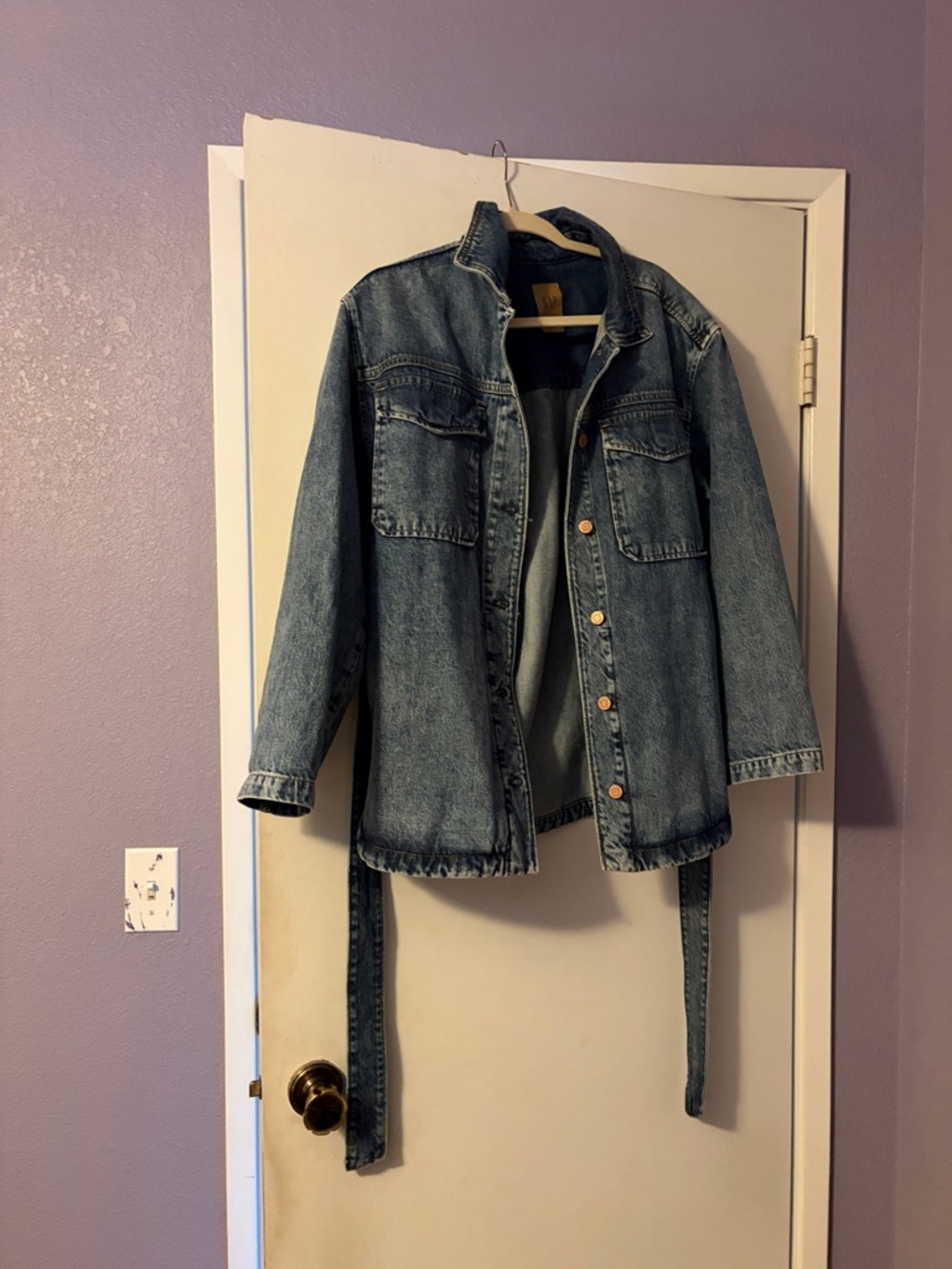 Classic GAP Blue Denim Jacket with Belt